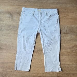 MOTHER Looker Ankle Fray Bermuda Pants Sz 30